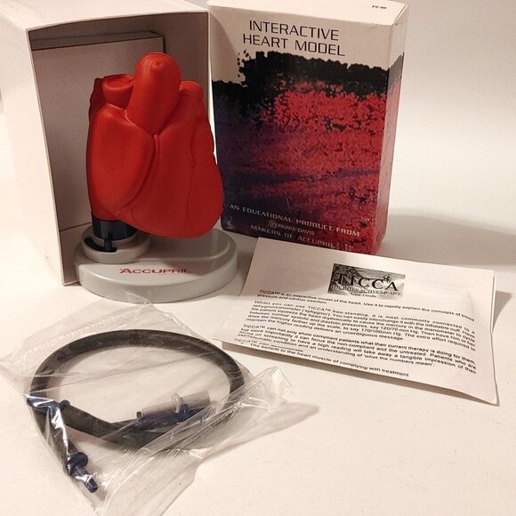 TICCA Interactive Human Heart Model BNIP Parke-Davis ACCUPRIL - Picture 1 of 7